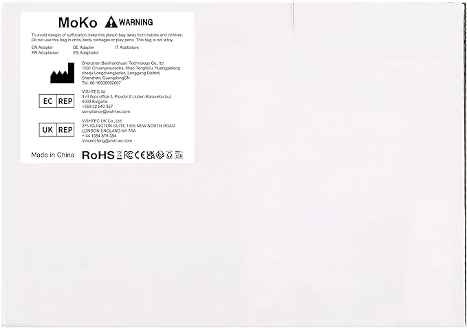 MoKo Ergonomic Foldable Keyboard, Split Portable Folding Bluetooth Keyboard for Business Travel, Ultra Slim Rechargeable Wireless Keyboards for iOS/Android/Windows Tablet PC Smartphone