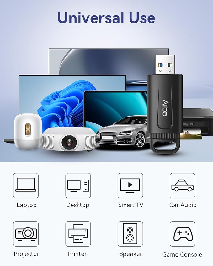 Aiibe 256GB Flash Drive USB 3.0 Thumb Drive USB Stick Retractable Memory Stick Jump Drive 256GB USB Flash Drive for PC Laptop (1 Pack Black)