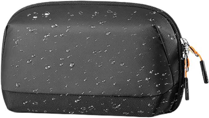 Electronics Travel Organizer - 180° Opening Tech Pouch, Waterproof Cable Storage Case, Portable Durable Design, Multi-Layer Organizer | Travel Bag for Wires, Chargers, Gadgets, Cosmetics, Office Daily
