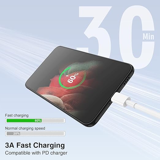 3-Pack [3.3FT+10FT+10FT] 60W USB C to USB C Cable, Type C Fast Charging Cable for iPhone Air 17 16e 16 15 Pro Plus Pro Max，for Galaxy S25/S24, for iPad Pro/Air/mini, for MacBook Pro/Air and More