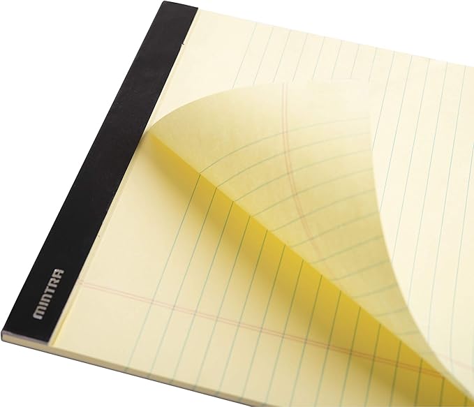 Mintra Office Legal Pads - ((BASIC CANARY 6pk, 8.5in x 11in, NARROW RULED))