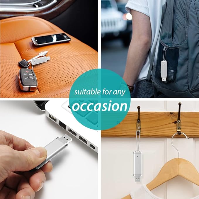 KEXIN 10PCS 8 GB Flash Drive Thumb Drive 8GB USB Drives Memory Sticks 8G Silver