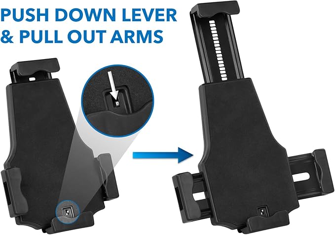 Mount-It! iPad Stand, Secure Universal Tablet Kiosk POS Locking Tablet Countertop Stand for Desk, Fits iPad, Air, Samsung Galaxy Tab, Surface Go & 7.9"- 10.9" Tablets