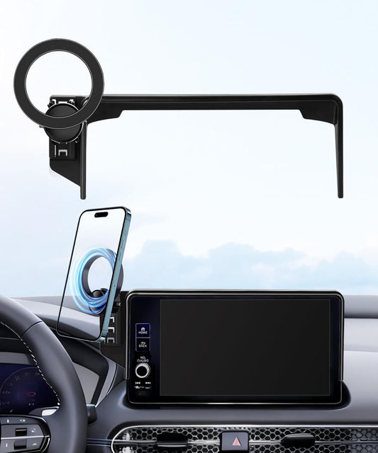 MaserWeller Car Phone Holder for Honda HR-V HRV 2023-2026 Accessories/CR-V CRV 2023 2024 2025 2026 Accessories 7/9-inch Screen Fixed Clip,Phone Mount Compatible with MagSafe, 360° Cell Phone Holder