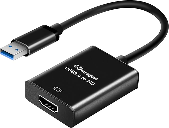 USB 3.0 to hdmi Adapter for Laptop,USB hub hdmi Converter, HD Port Expander (USB 3.0-Black)