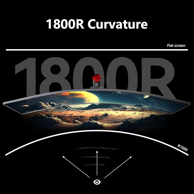 INNOCN 49" Ultrawide Monitor Curved Gaming 5K2K 5120 x 1440P 240Hz Monitor, R1800, 99% sRGB, HDR400, USB Type C, DisplayPort, HDMI, Built-in Speakers, Height/Tilt Adjustable - 49C1S