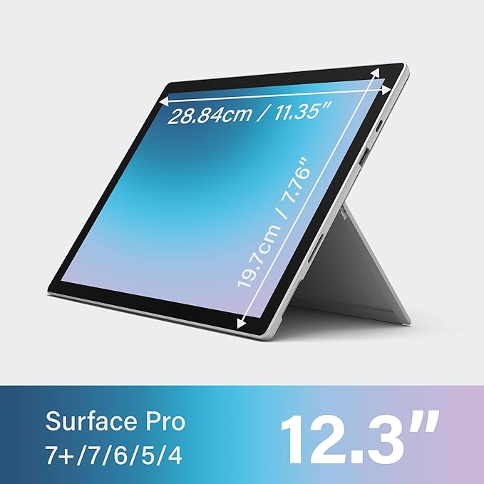 SenseAGE Magnetic Privacy Screen Protector for Surface Pro 12.3 inch (7+/7/6/5/4), Easy On/Off Privacy Filter, Anti-Blue Light, Glare, Laptop Screen Filter, Compatible with Surface Pro 12.3"