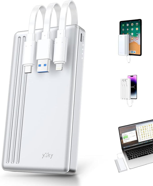 ySky Portable External Hard Drive for iPhone iPad MacBook Computer,1TB Photo Stick USB Storage Device for Memory Extension of iOS & USB C Android Phones& Windows PC【MFi Certified,One-Touch Backup】