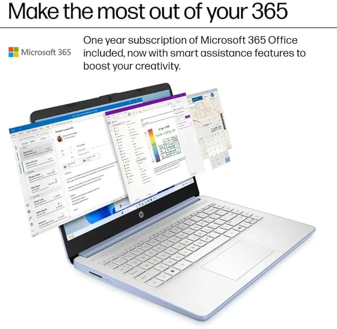 HP Ultrabook, Intel CPU, 8GB RAM, 1.6TB Storage (128GB OnBoard w/ 512GB Portable Drive + 1TB OneDrive), Up to 12 Hours Battery Life, Windows 11 Pro, Sky Blue, w/WOWPC 3-in-1 Bundle