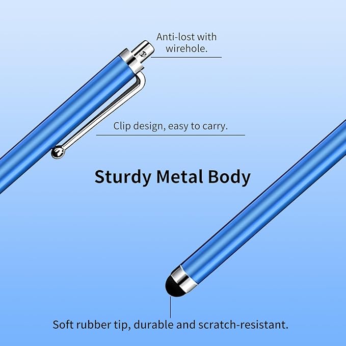 10 Pack Stylus Pen,High Precision and Sensitivity Stylus for Everyday Writing,Stylus Pen for Touchscreen Drawing,Universal Stylus Compatible with Touch Screens,10 Colors