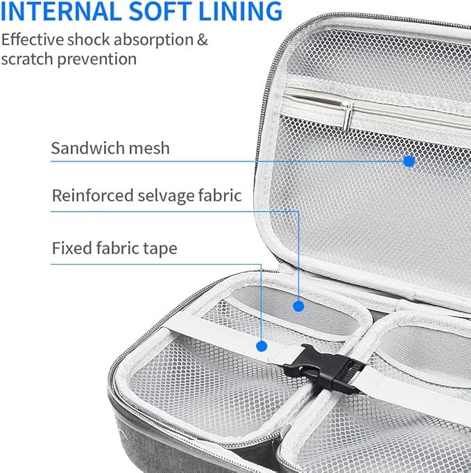 Electronics Organizer Travel Case Waterproof,Multi-Function Cable Storage Bag for Charger Phone Earphone USB Cables,Portable Wire Organizer Pouch for Travel Accessories,Grey