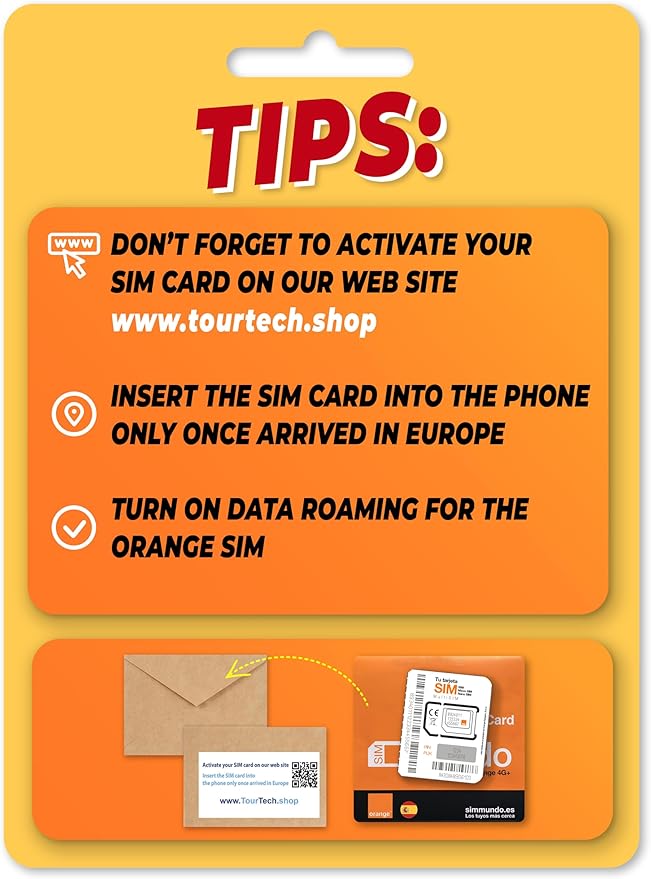 Prepaid SIM Card (Mundo-15) 29 GB in Spain