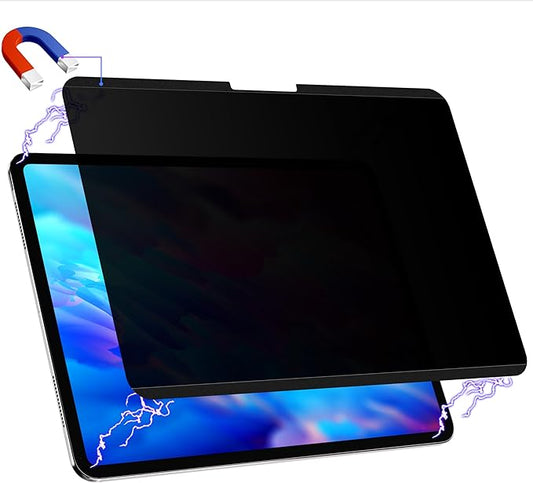 Magnetic Privacy Screen Protector for iPad Pro 11 Inch 5th (2024, M4), Removable Anti Blue Light Glare Spy Private Filter, High Sensitive Bubble-Free Easy Install Black Security Screen