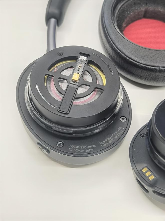 Yealink BH74 ANC Wireless Bluetooth Headset with Mic for Work, 6-mics Hybrid ANC Tech, Microsoft Teams Premium Open Ofﬁce Certified Headsets, up to 32h Talking Battery Life, Zoom Certified