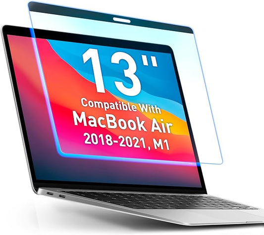 VINTEZ Magnetic Blue Light Screen Protector Compatible With MacBook Air 13" 2018, 2019, 2020, 2021, M1 Anti Blue Light Blocking Filter for Laptop