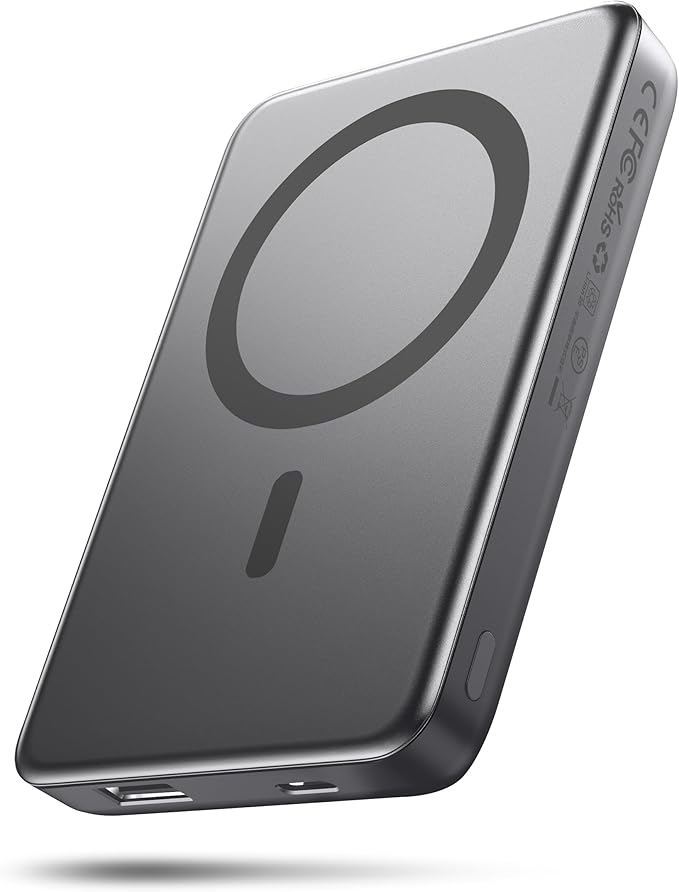 for Magsafe Battery Pack, 10000mAh Magnetic Portable Charger with USB-C Cable 20W Fast Charging, Slim & Lightweight Wireless Power Bank for iPhone 17/16/15/14/13 Series, for Travel Cruise Essentials
