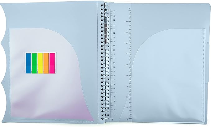 Mintra Office Durable PREMIUM Spiral Notebook (Arctic Ice, 3 Subject (8.5in x 11in))
