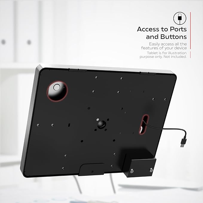 iPad Wall Mount with Barcode Scanner – CTA Anti-Theft Tablet Enclosure with Honeywell Barcode Scanner for iPad 10.9" 10th Gen, 11 (A16), Pro 11", Air 11, Galaxy S Tabs, Surface Go Tabs & More