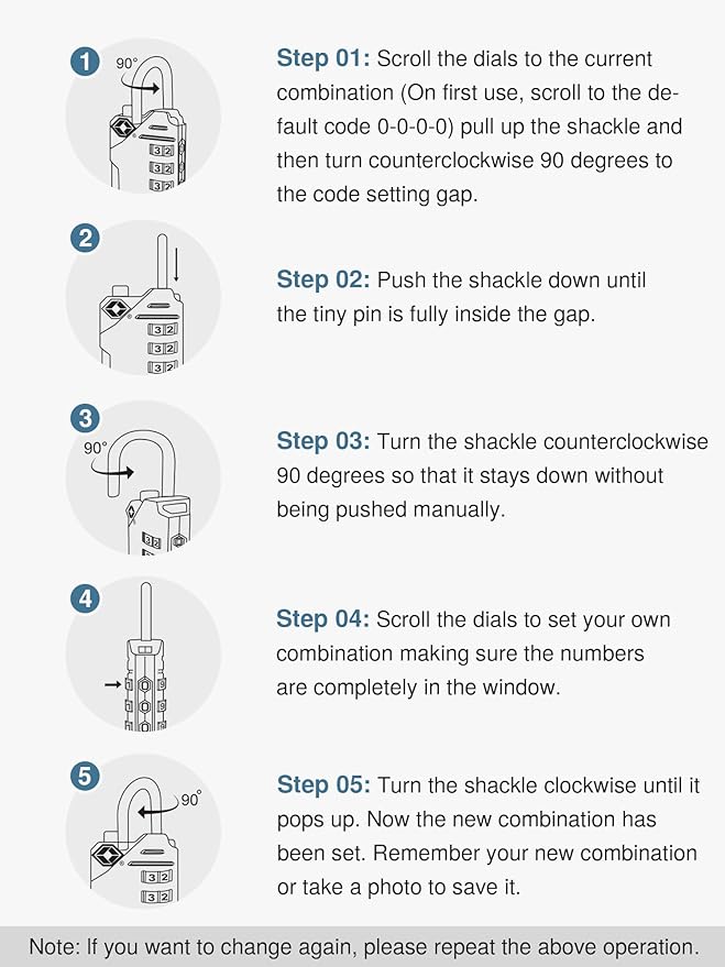 Puroma TSA Approved Luggage Locks, 2 Pack 4 Digit Resettable Travel Combination Code Lock with Zinc Alloy Body for Suitcase, Backpack, Laptop Bag, Gym Locker, Toolbox (Pink)