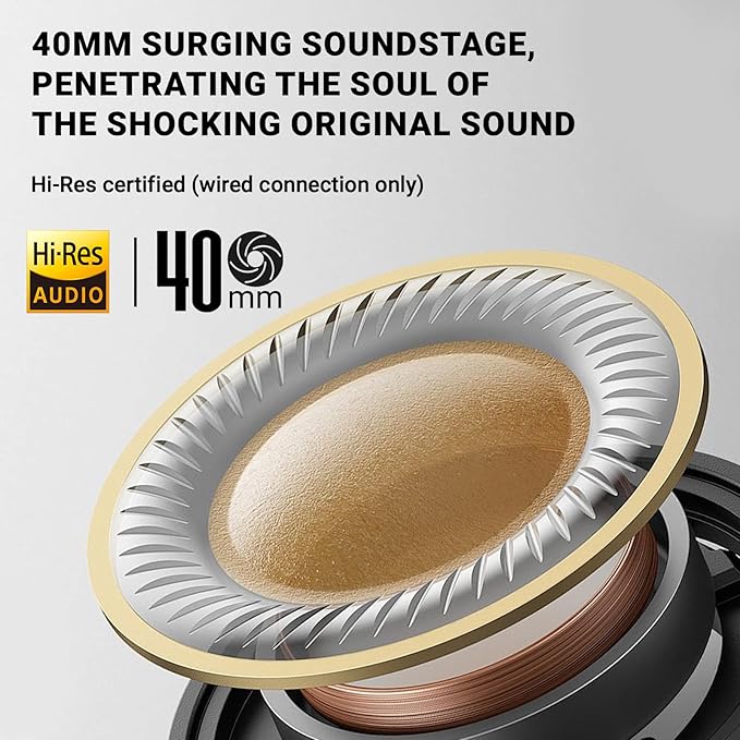 Edifier V80 Hybrid Active Noise Cancelling Headphones, True Wireless Over Ear Bluetooth Headset with 45H Playtime Hi-Res Audio Fast Charging Multipoint Connection for Travel Home Office (Navy)