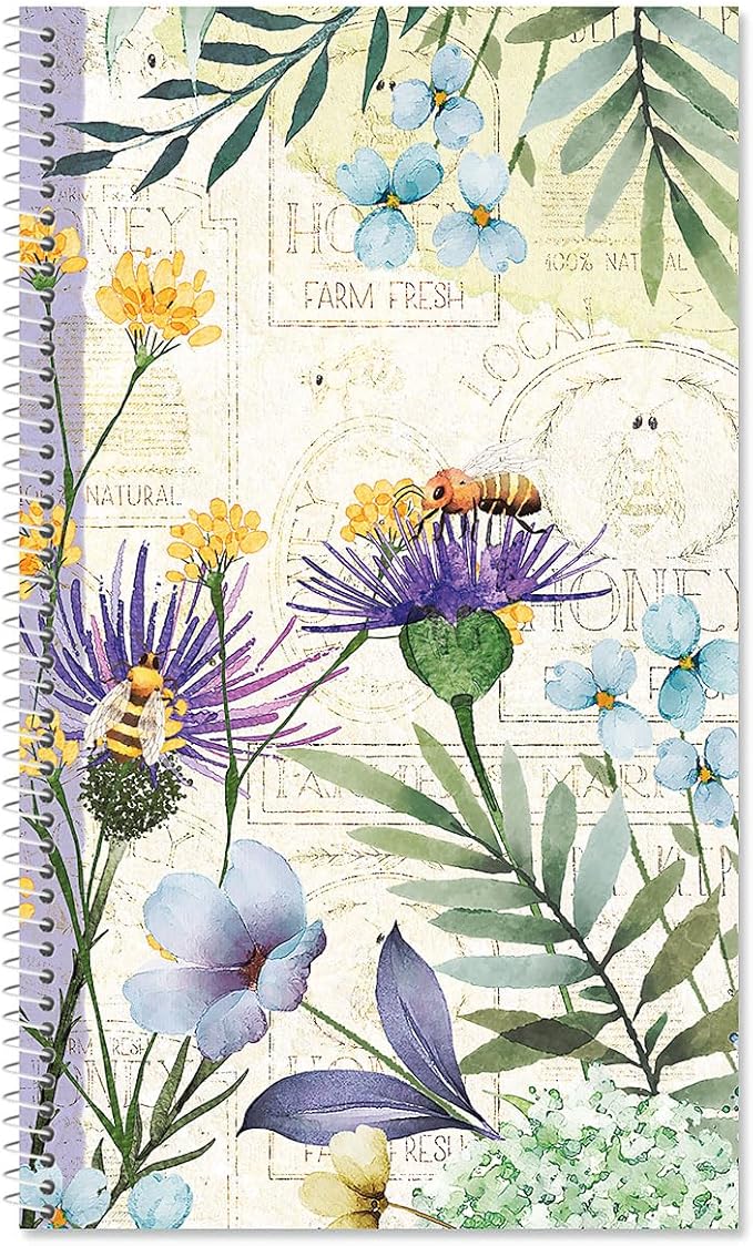 Current Wildflower Sanctuary Password & PIN Keeper Book, 94 Pages, 5” x 8.5” Size Spiral Bound, Soft Cover Internet Organizer for Offline Website, Login, & Username Storage