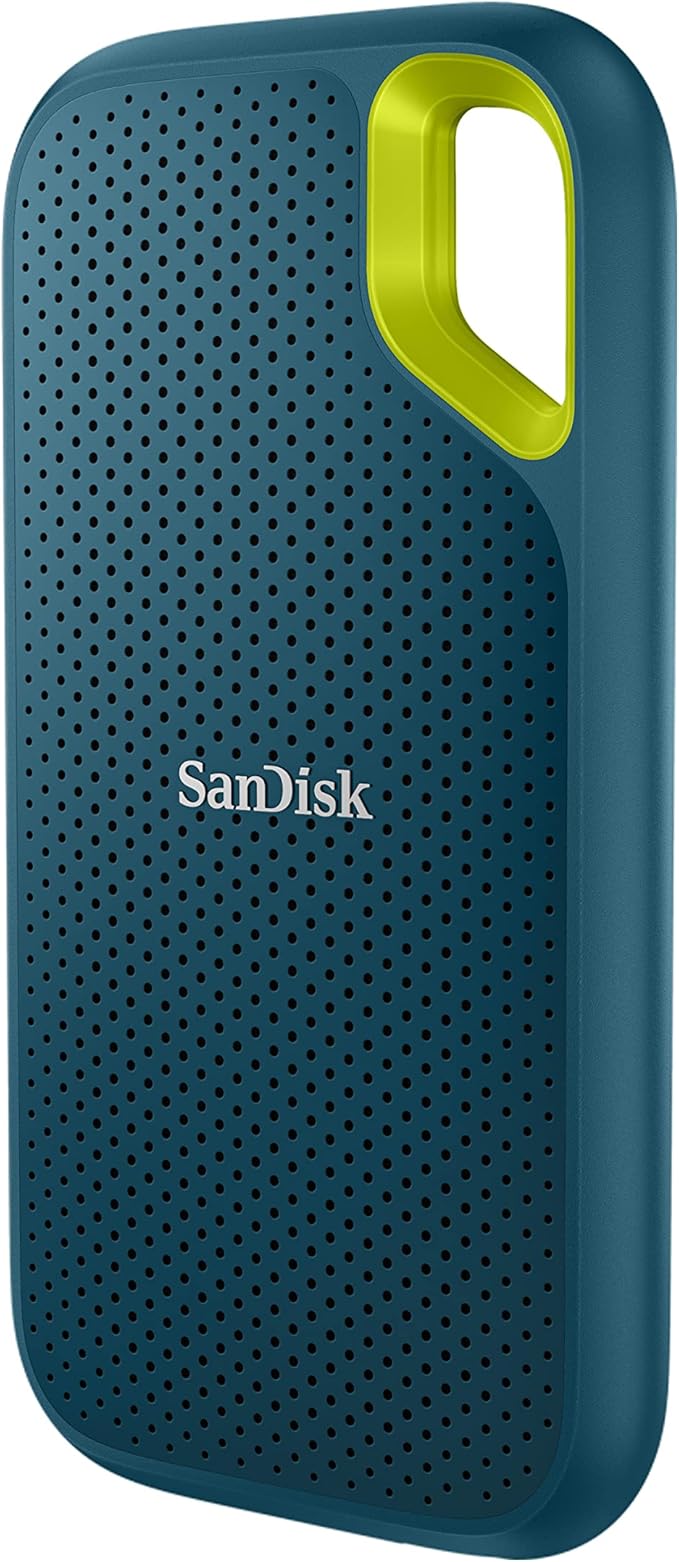 SanDisk 4TB Extreme Portable SSD - Up to 1050MB/s, USB-C, USB 3.2 Gen 2, IP65 Water and dust Resistance, Updated Firmware, Monterey - External Solid State Drive - SDSSDE61-4T00-G25M