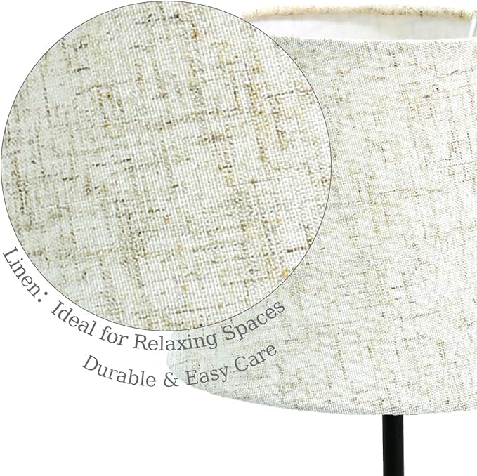 Cordless Lamp, Rechargeable Battery-Operated Lamp with Fabric Lampshades, 2 Pack Dimmable Desk Lamps for Kitchen, Bedroom, Living Room, Nightstand, Balcony, Home Décor (Black)