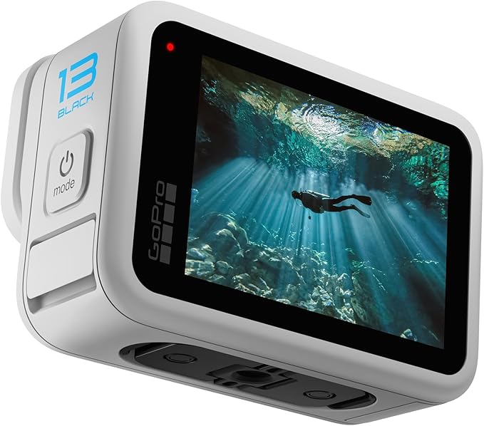 GoPro Limited Edition HERO13 Black in Polar White - Waterproof Action Camera with 5.3K60 Video, 27MP Photo