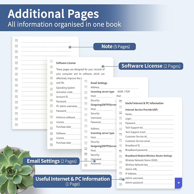 Small Password Book with Alphabetical Tabs, Password Keeper Book for Seniors, Individual & Colorful Tabs, Spiral Hardcover Password Notebook Small for Website Logins, 4.7" x 5.8", NavyBlue