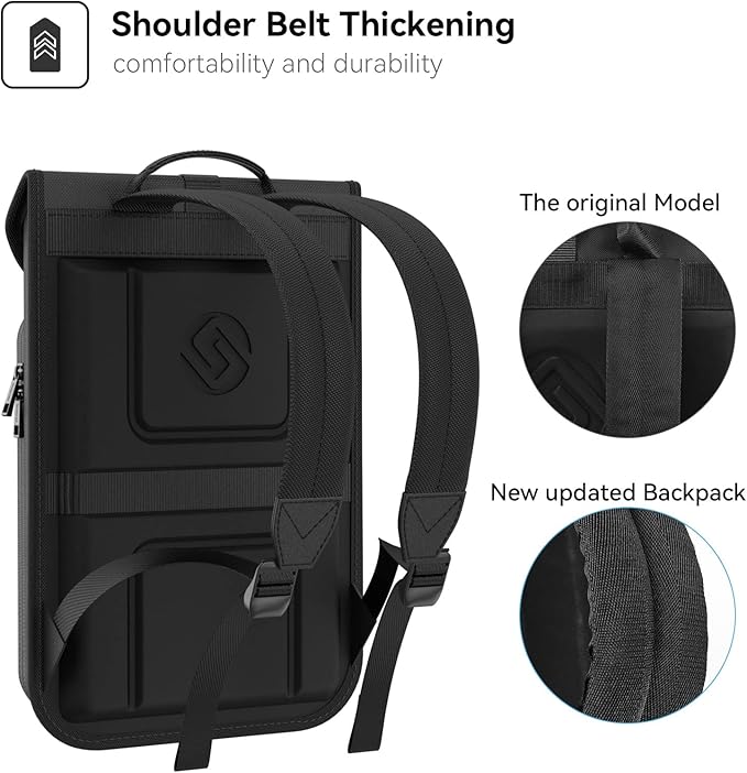 Smatree Upgrade Hard Travel Laptop Backpack for ASUS ROG Zephyrus G16 2025/2024/2023,ROG Zephyrus M16/ROG Flow X16,Galaxy Book5/4/3 Pro/Pro 360, Galaxy Book4 Edge/Book4 Ultra