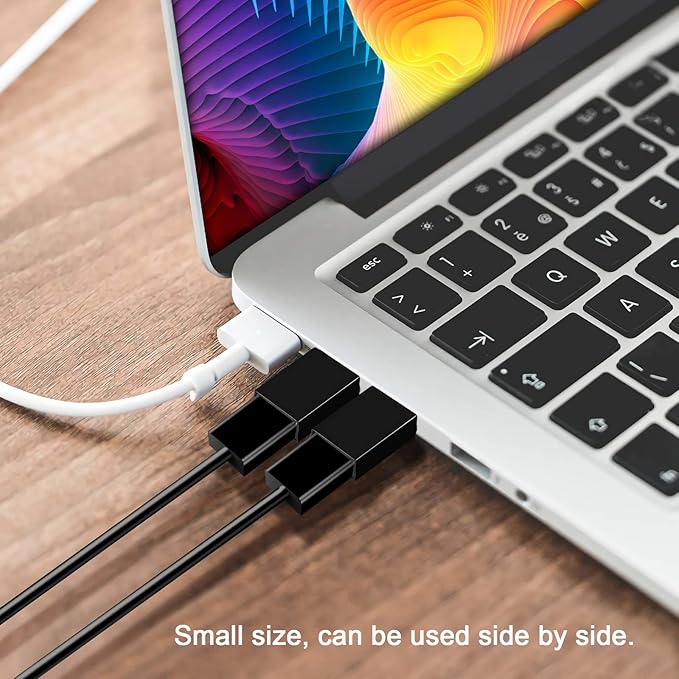 USB C to USB Adapter USB C Male to USB3.0 Female OTG Adapter Compatible with MacBook Air 2020/MacBook 12 inch/iPad Pro 2020 and More, Dark Green(Pack of 2)