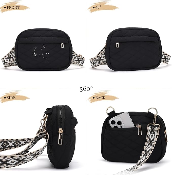 MAXTOP Small Crossbody Bags for Women Belt Bag Fanny Pack with Adjustable Strap