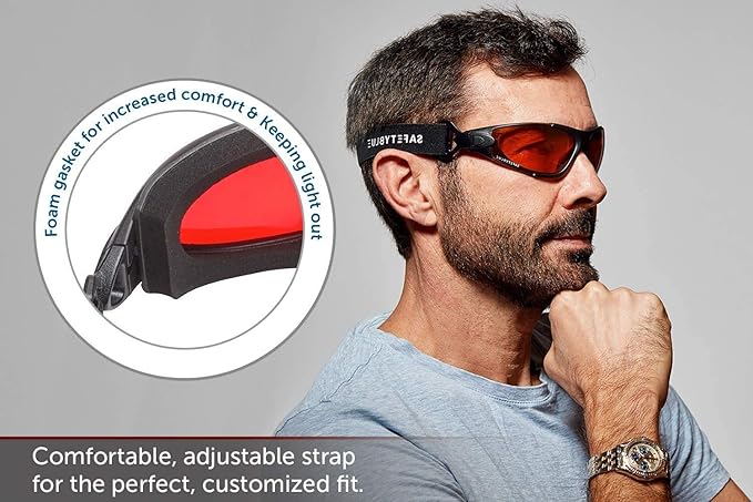 Sleep Savior Deluxe Lens Night Glasses - Blue & Green Light Blocking Glasses for Better Sleep