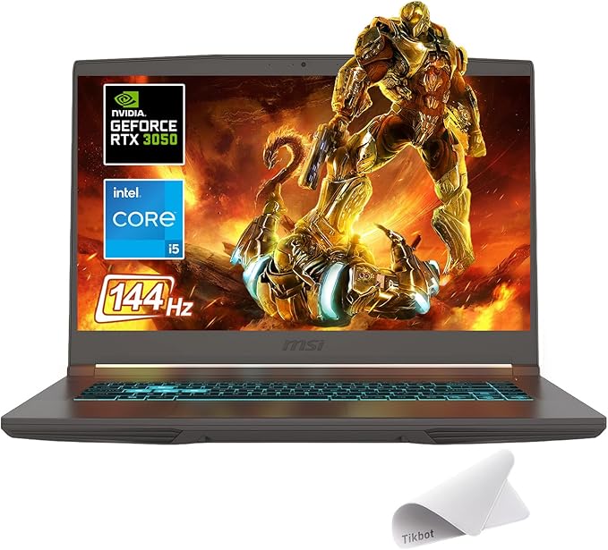 msi Thin 15.6 inch FHD 144Hz Gaming Laptop-Intel Core i5-13420H-NVIDIA GeForce RTX 3050 -Window 11 Home-W/Mouse pad (32GB RAM | 1TB PCIe SSD)