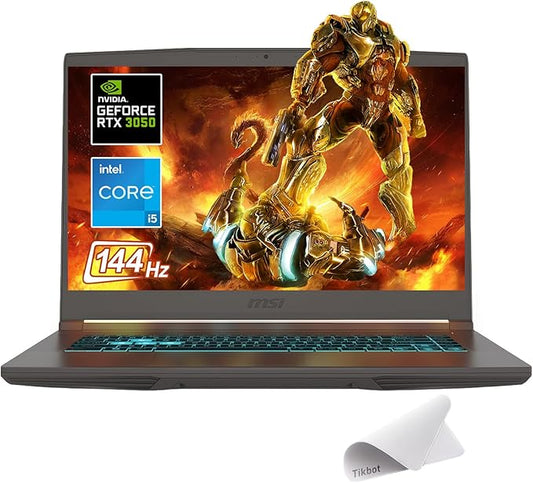 msi Thin 15.6 inch FHD 144Hz Gaming Laptop-Intel Core i5-13420H-NVIDIA GeForce RTX 3050 -Window 11 Home-W/Mouse pad (64GB RAM | 1TB PCIe SSD)