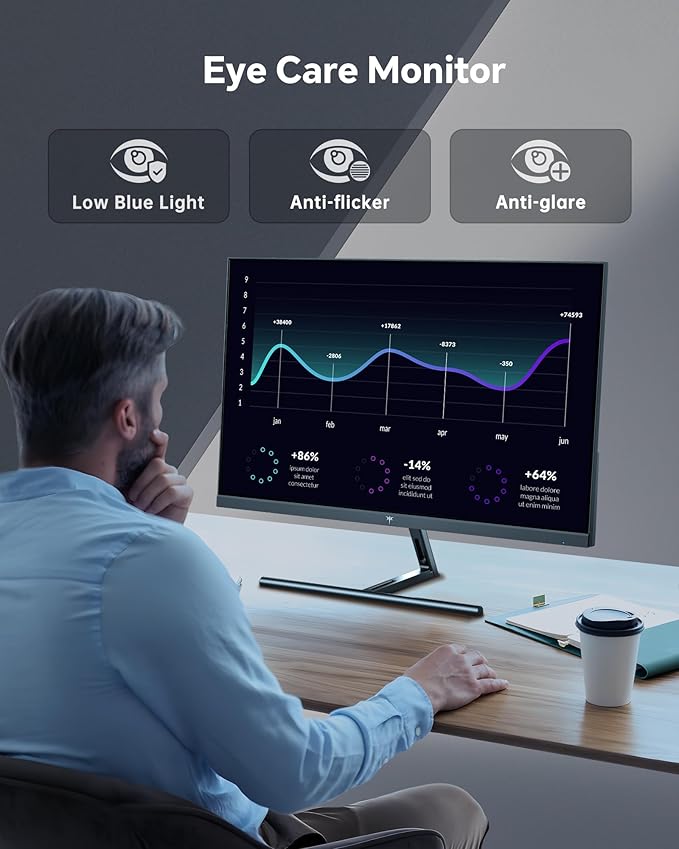 KTC 27 Inch 5K Monitor, 5120 x 2880 5K2K Monitor with 65W Type-C Port, Dual Mode Computer Monitors Compatible with Mac mini, IPS Panel, HDR 400, 217 PPI, 135% sRGB, HDMI DisplayPort, Tilt, H27P3