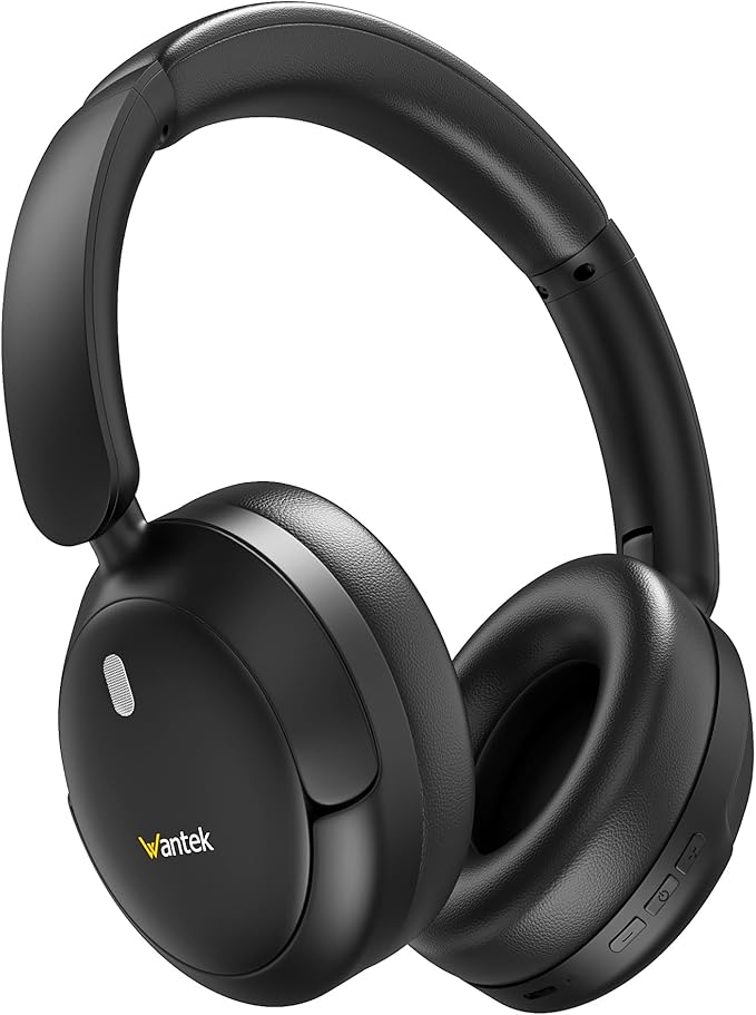 T3 Wireless Headphones,Active Noise Cancelling Headphones for Adults,Over Ear Headphones Wireless Bluetooth 5.3 & 60H Playtime with Built-in HD Mic,Foldable Lightweight Headset Ideal for Travel