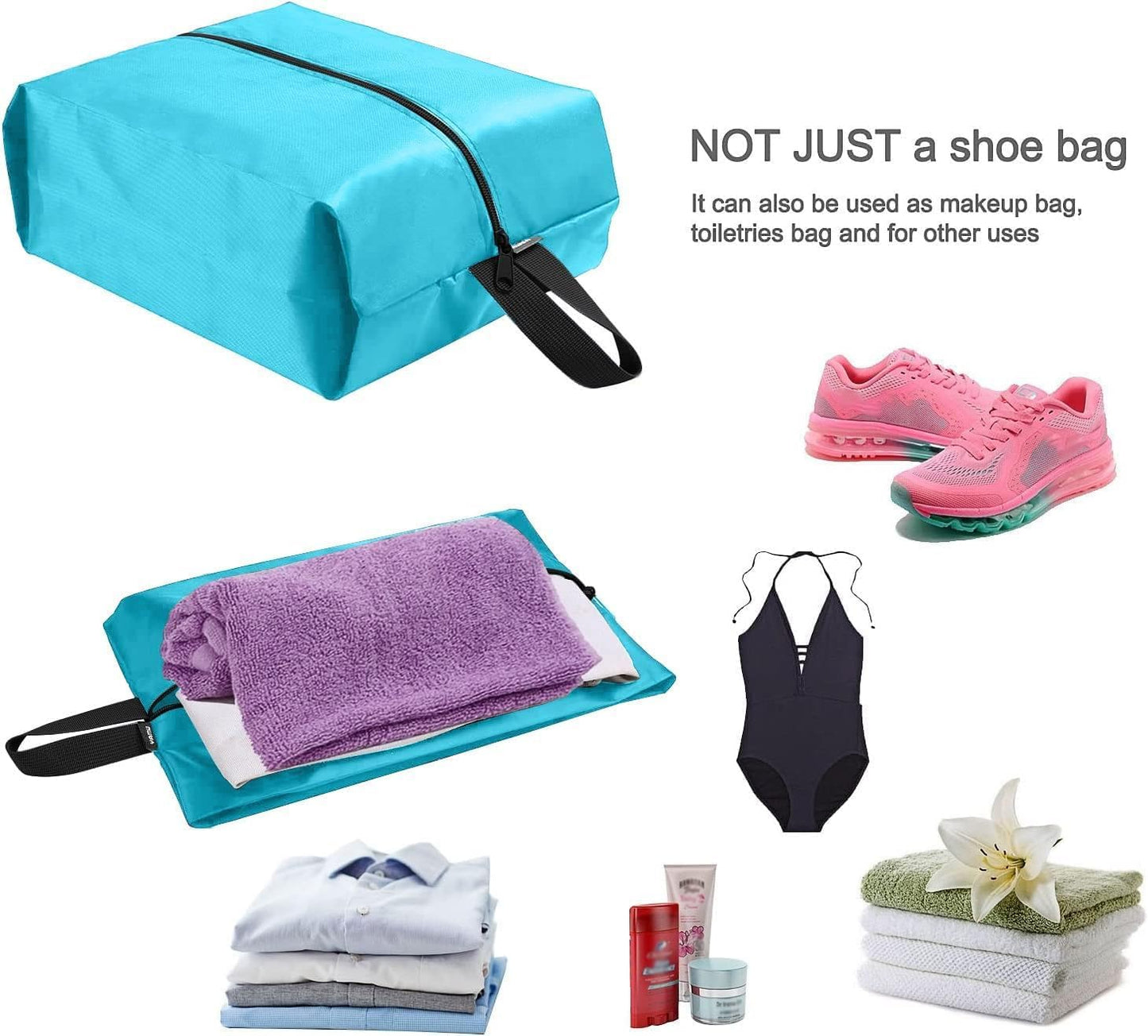 YAMIU Travel Shoe Bags (4-pack Green)