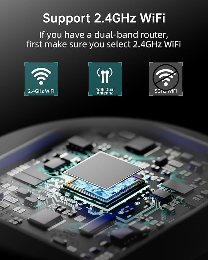 ZUMIMALL Security Cameras Wireless Outdoor with Dual Lens, 360° PTZ Solar Camera for Home Security, Clear Color Night Vision/AI Detection/2-Way Talk/2.4GHz WiFi/Siren & Light Alarm/IP66/Cloud/Alexa