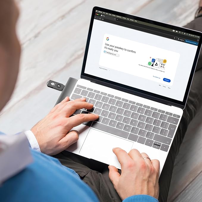 Thetis Pro-A FIDO2 Security Key Passkey Device with USB A & NFC, TOTP/HOTP Authenticator APP, FIDO 2.0 Two Factor Authentication 2FA MFA, Works with Windows/macOS/Linux/Gmail/Facebook/Dropbox/GitHub