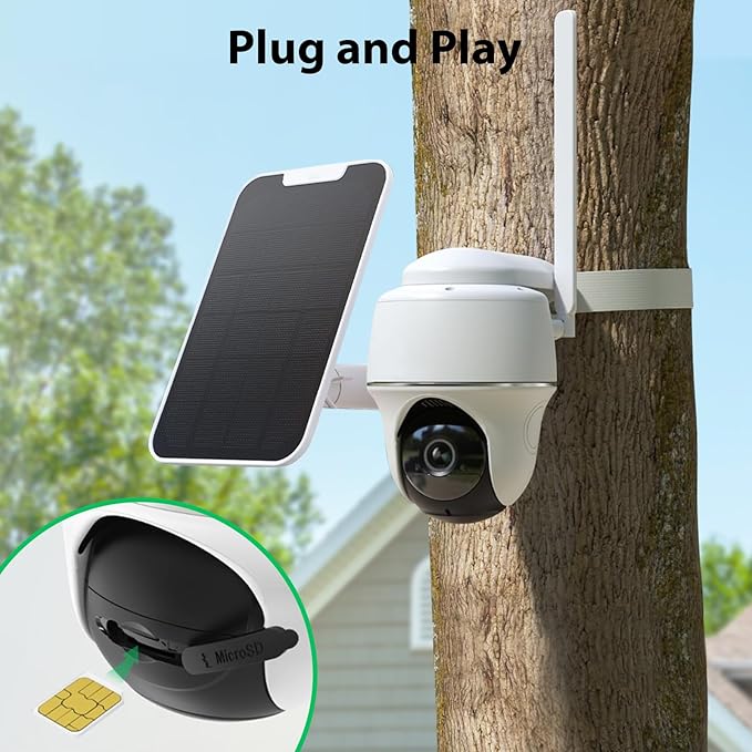 (4 Pack) EIOTCLUB Prepaid SIM Card, 4G LTE SIM Support for Verizon, AT&T and T-Mobile in The USA, Data Only SIM Card for Security Camera Trail Camera Router WiFi Hotspot Unlocked Device, No Contract