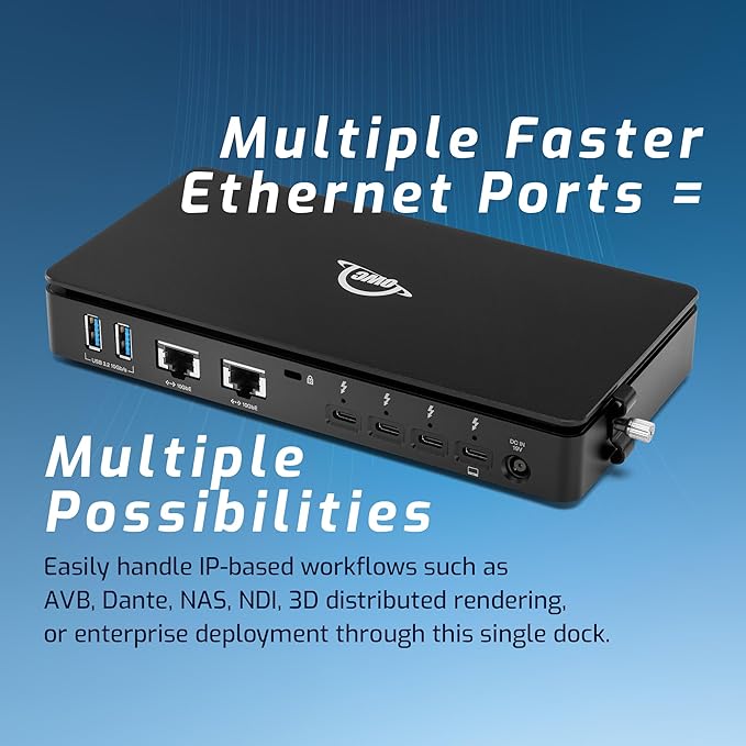 OWC Thunderbolt 5 Dual 10GbE Network Dock