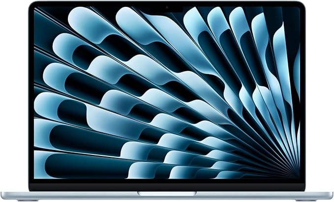 Apple 2025 MacBook Air 13-inch Laptop with M4 chip: Built for Apple Intelligence, 13.6-inch Liquid Retina Display, 24GB Unified Memory, 512GB SSD Storage, 12MP Center Stage Camera, Touch ID; Sky Blue
