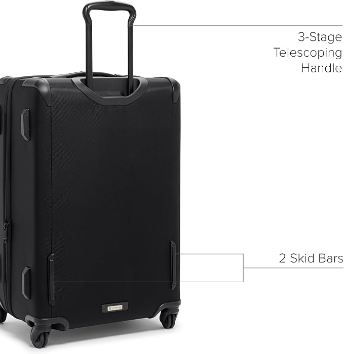 TUMI - Aerotour 4 Wheel Expandable Luggage - Men's and Women's Lightweight Business and Leisure Travel Suitcase - 26" Short Trip Expandable Packing Case, Black