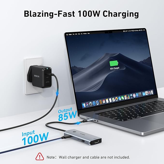 Docking Station USB C to Dual HDMI Adapter, USB C Hub Dual HDMI Monitors for Windows,USBC Adapter with DualHDMI,3 USB Port,PD Compatible for Dell XPS 13/15, Lenovo Yoga,etc