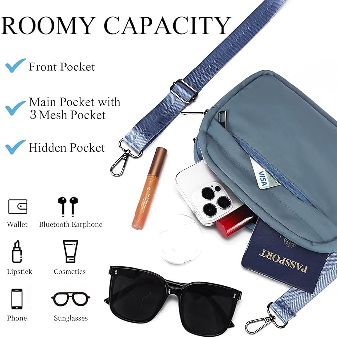 MAXTOP Small Crossbody Bags for Women Belt Bag Fanny Pack with Adjustable Strap