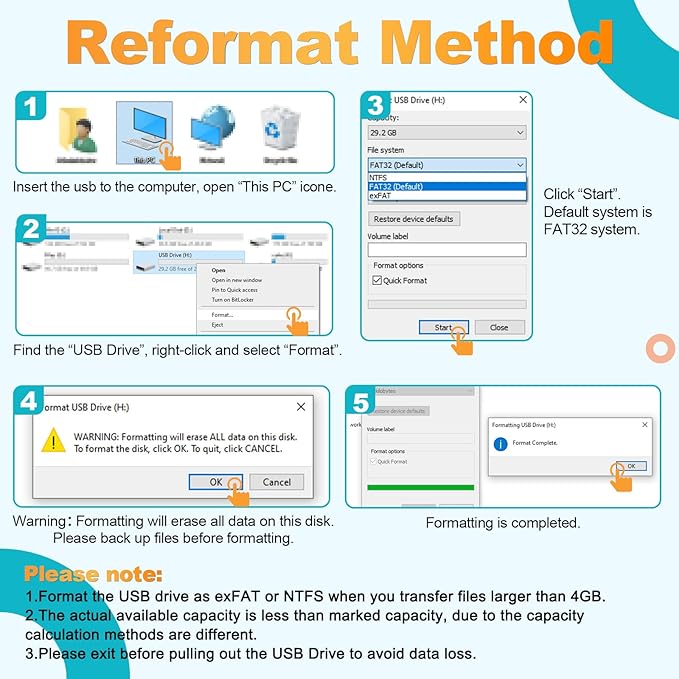 Kepmem 32GB USB Flash Drives 10 Pack 32 GB Thumb Drives Portable Keychain USB Drive Memory Stick Jump Drive with LED Light for Storage and Backup Multipack USB2.0 USB Flash Drive by
