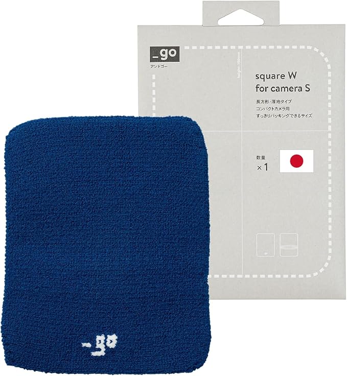 Camera Cover, Square W, Made in Japan, S size, Blue