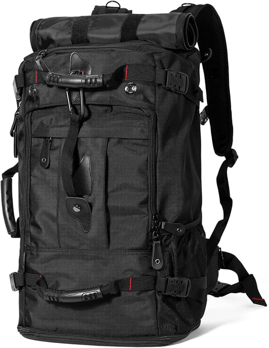 Travel Backpack Carry On Backpack Durable Convertible Duffle Bag Fit for 15.6 Inch Laptop for Men and Women hiking airplane shoes bag extendable three way uses multiple