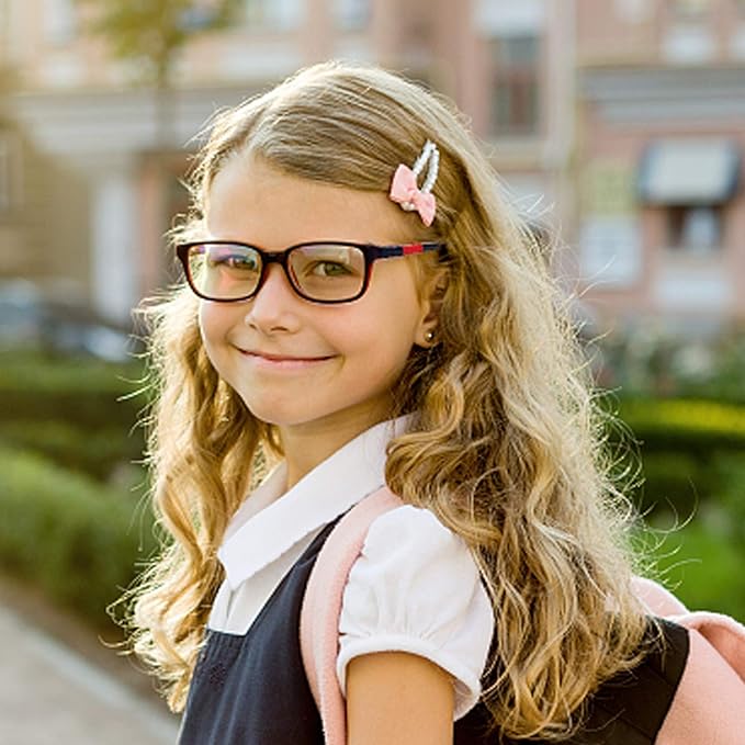 Outray Kids Blue Light Glasses for Teens Anti Eyestrain Computer Gaming Blue Light Glasses for boys Age 7-15